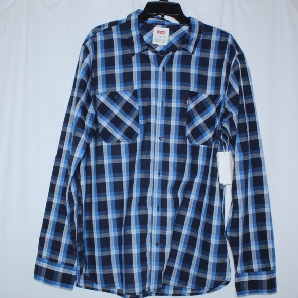 LEVI’S DRESS SHIRT PLAID STYLE - Picture 2 of 4